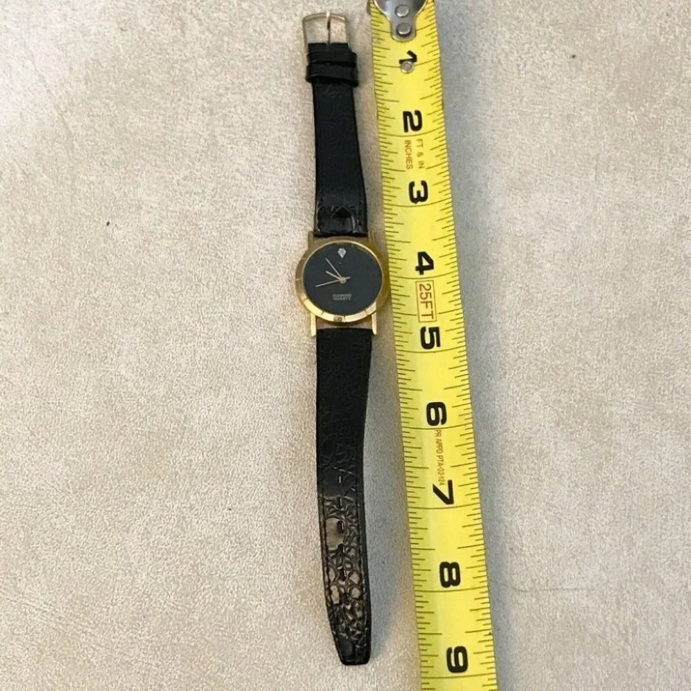 ✨✨5/$10✨✨ Set Of 2 Quartz Movt BLACK DIAL INVISIBLE NUMERAL DARK FACE